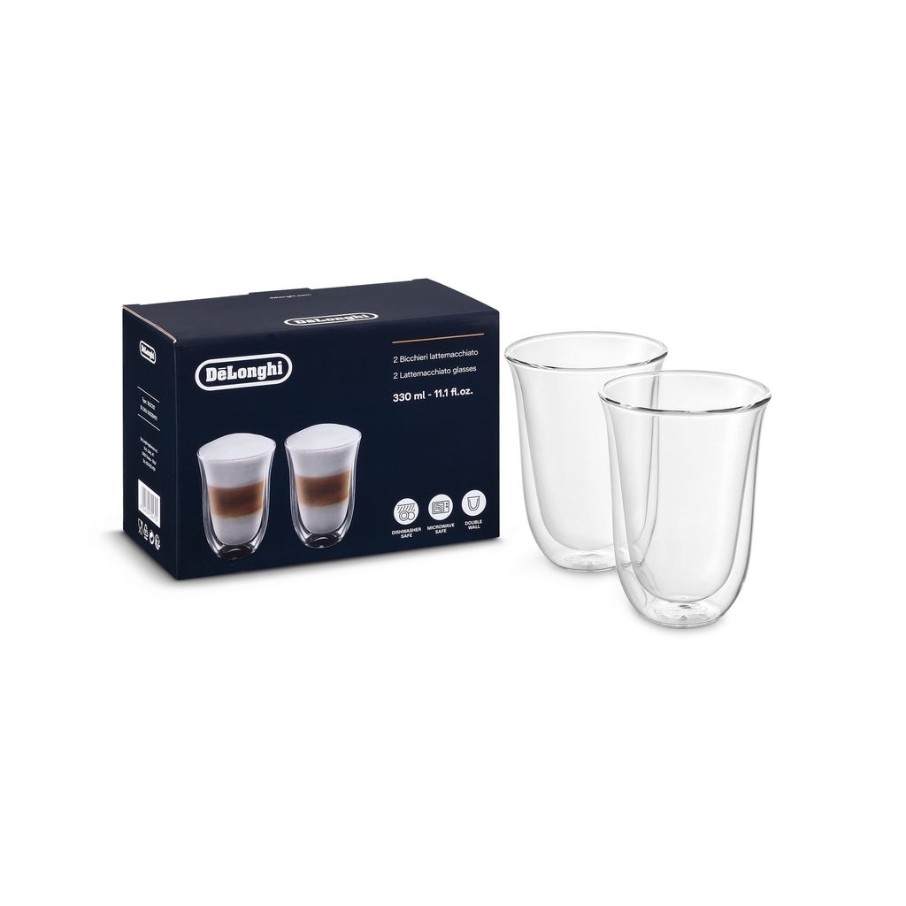 SET TAZAS LATTE MACCHIATO DELONGHI