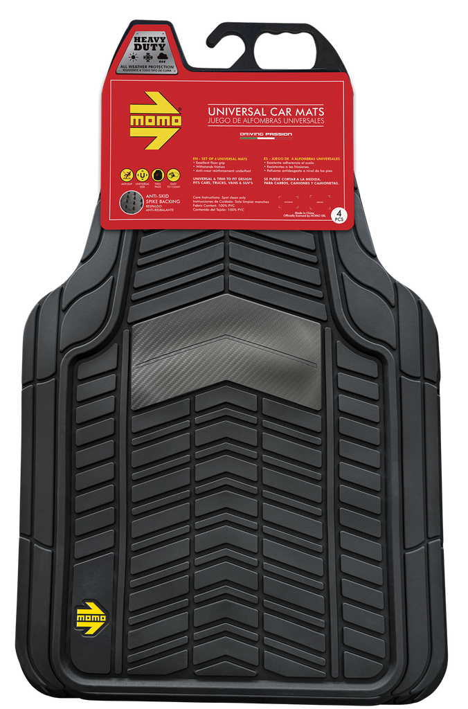 Set Cubrepiso Auto Carbon Fiber MOMO 