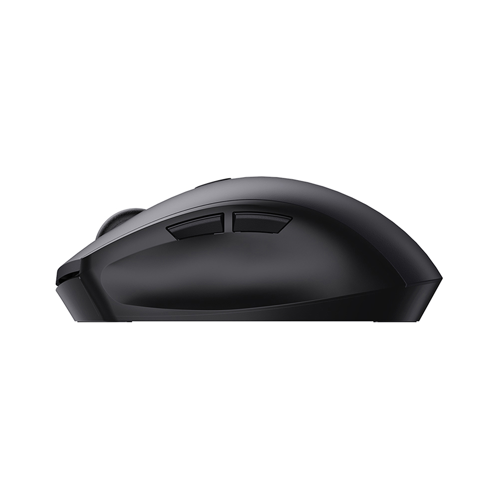 MOUSE INALAMBRICO  6 BOTONES CONEXION USB 1600DPI DESIGN ERGONOMICO NEGRO