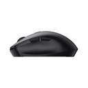MOUSE INALAMBRICO  6 BOTONES CONEXION USB 1600DPI DESIGN ERGONOMICO NEGRO