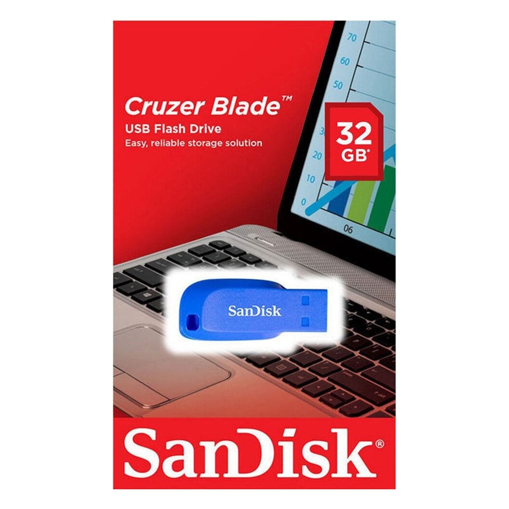 SANDISK CRUZER BLADE ELECTRI BLUE