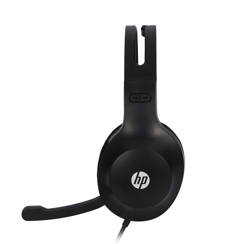 AUDIFONOS HP ESTEREO 3.5 mm TIPO CALL CENTER CON MICROFONO EXTERIOR 