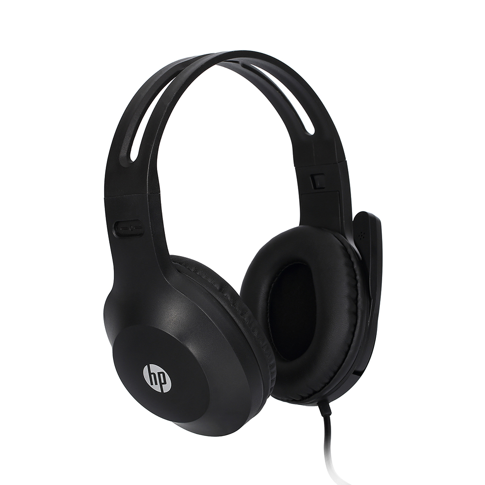 AUDIFONOS HP ESTEREO 3.5 mm TIPO CALL CENTER CON MICROFONO EXTERIOR 