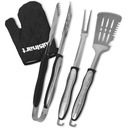 Kit de 4 piezas para  parrilla con guante