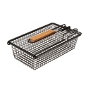 Cesta para freir antiadherente con asa plegable