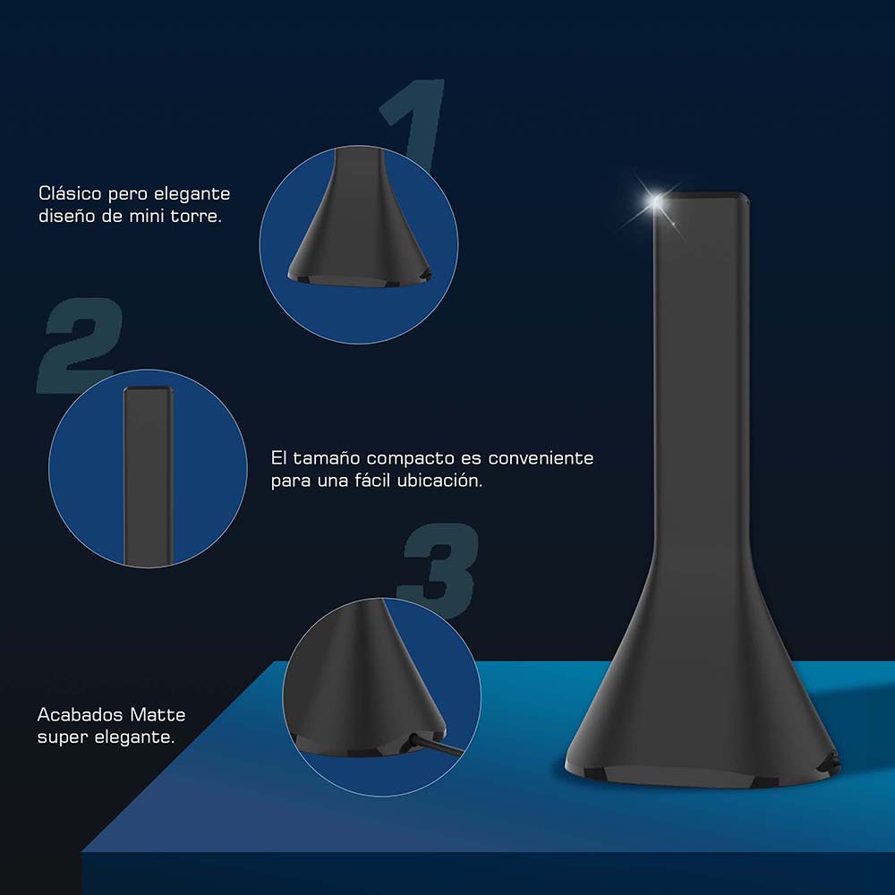 ANTENA MINI TOWER + CONTROL REMOTO UNIVERSAL 