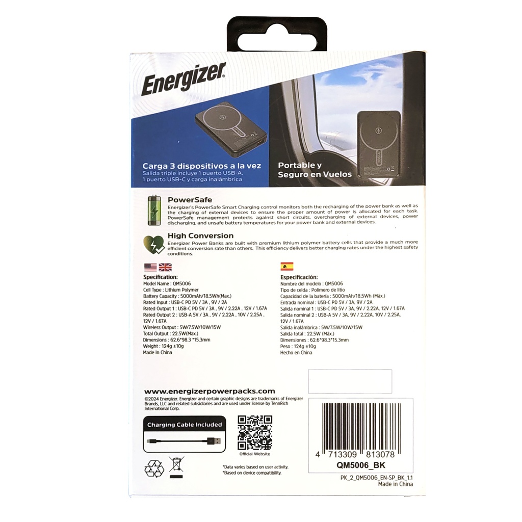 POWERBANK MAGSAFE 5.000 MAH QC15W