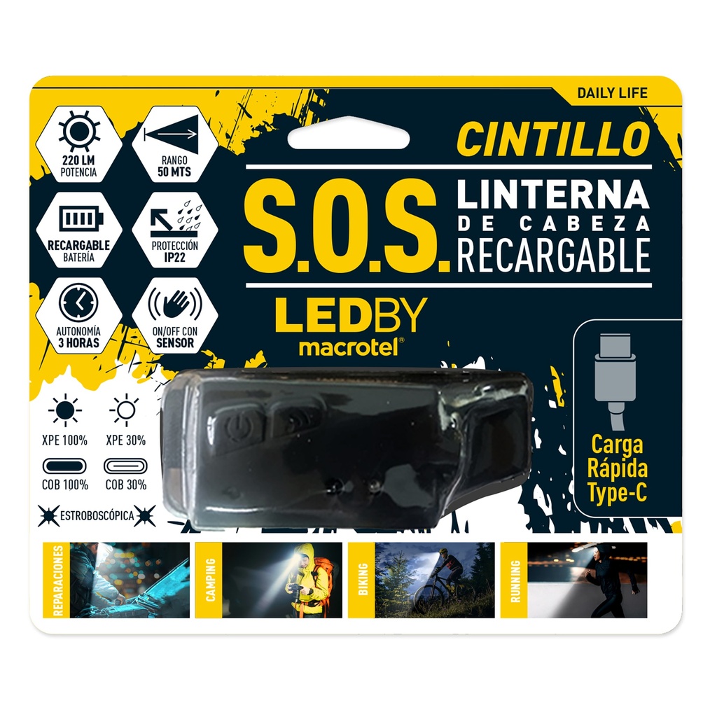 LED HEADLAMP COB 250LM XPE 80LM 