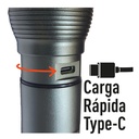 LINTERNA LED RECARGABLE USB TIPOC 1000LM
