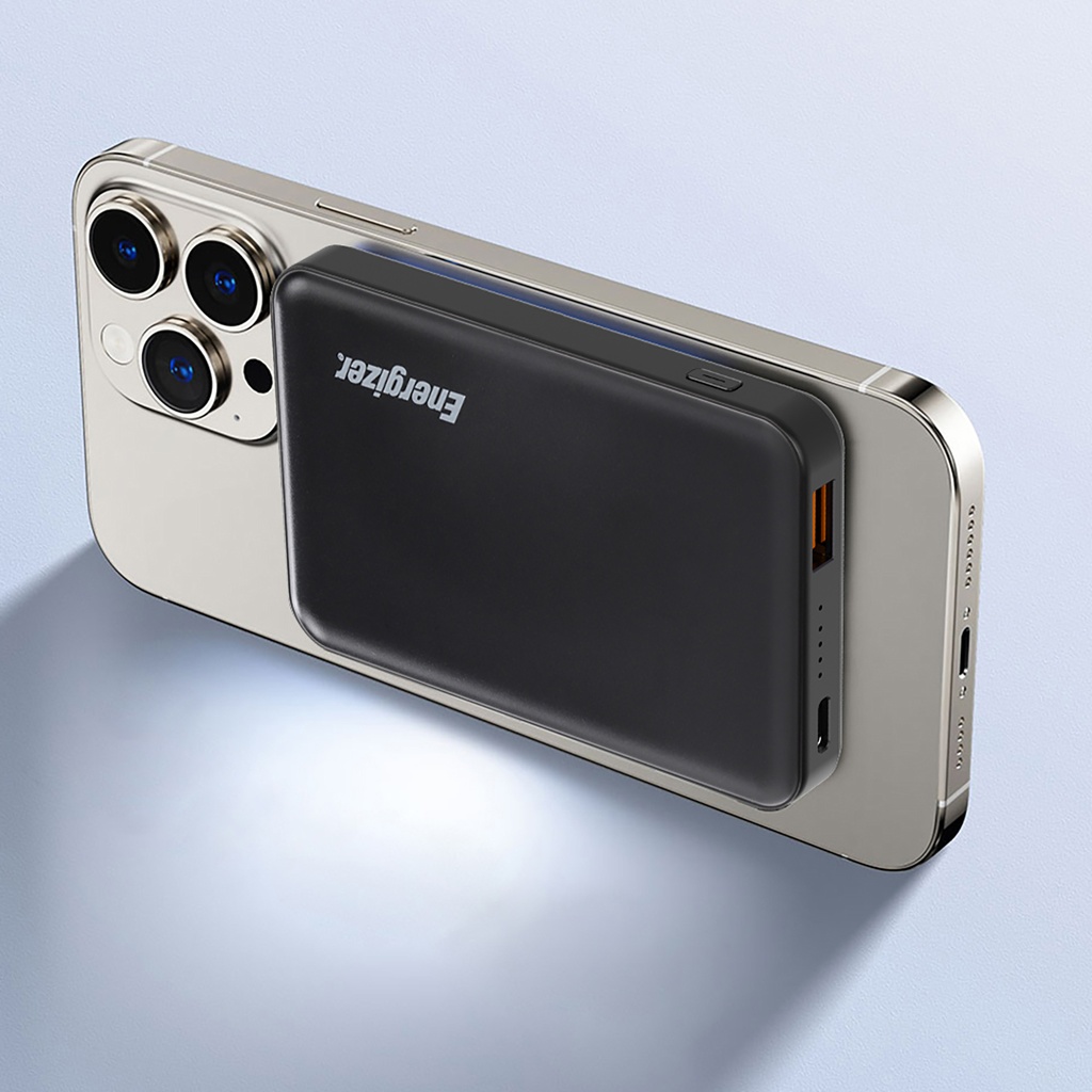 Batéria Externa Portátil Energizer QC15W Power Bank Magnetico 5000mAh