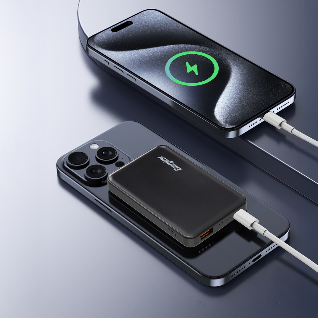 Batéria Externa Portátil Energizer QC15W Power Bank Magnetico 5000mAh
