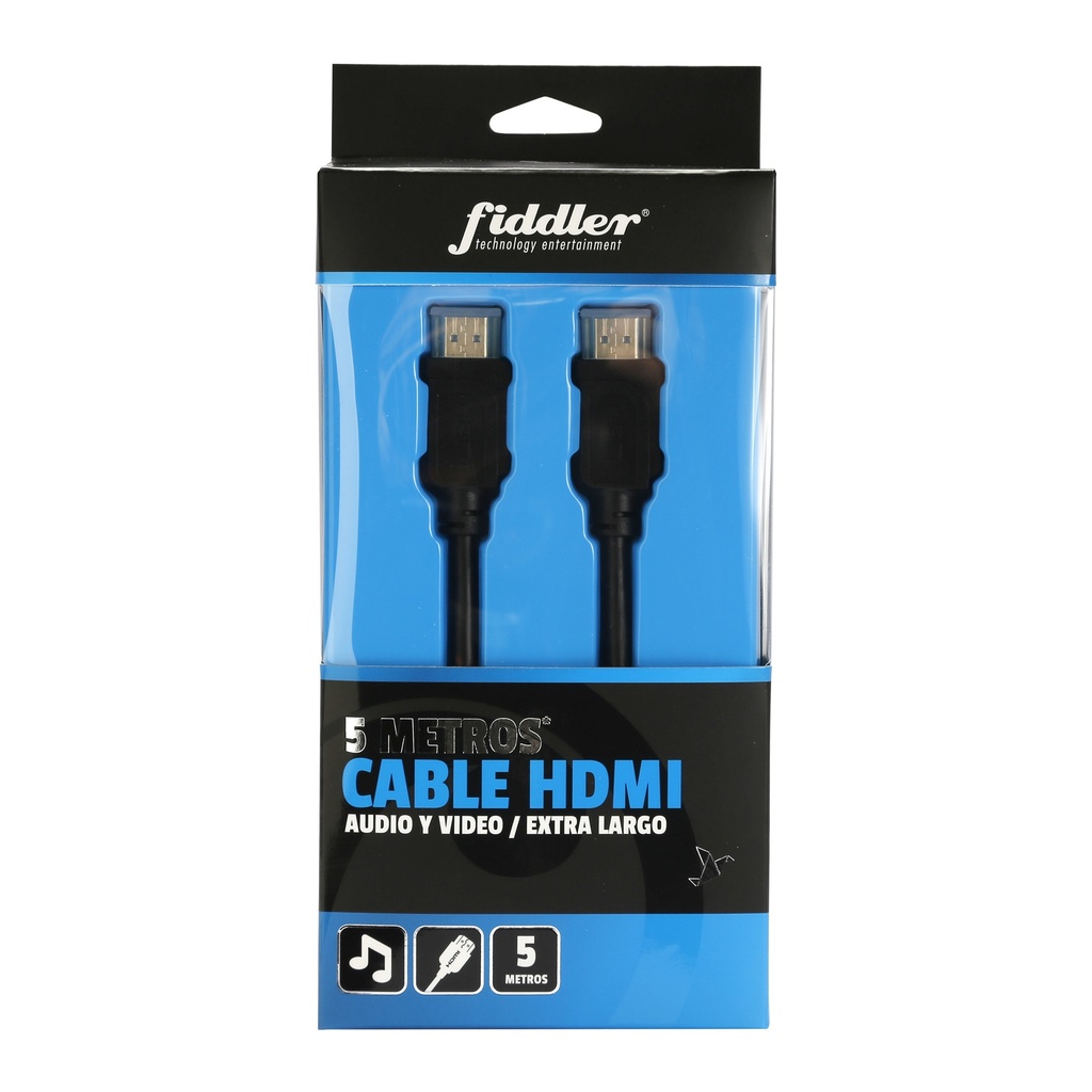 CABLE HDMI EXTRA LARGO 5MTS FIDDLER
