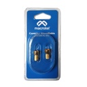 CONECTORES ATORNILLABLES RG-59 GOLD 2 UNIDADES MACROTEL