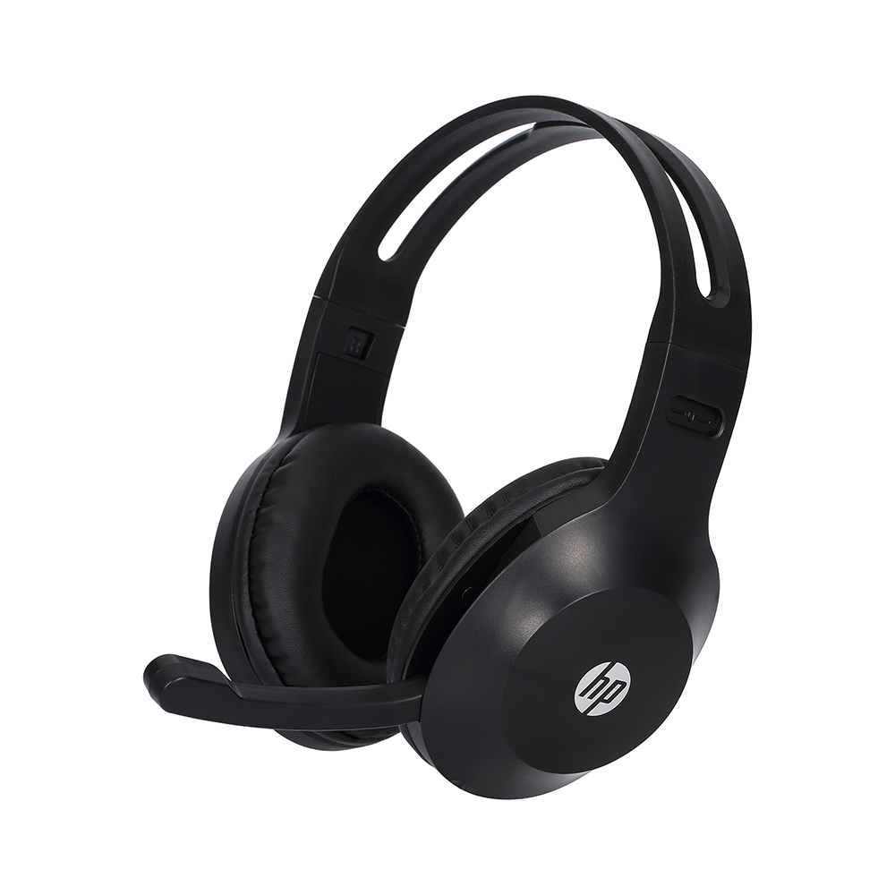 AUDIFONOS HP ESTEREO 3.5 mm TIPO CALL CENTER CON MICROFONO EXTERIOR 