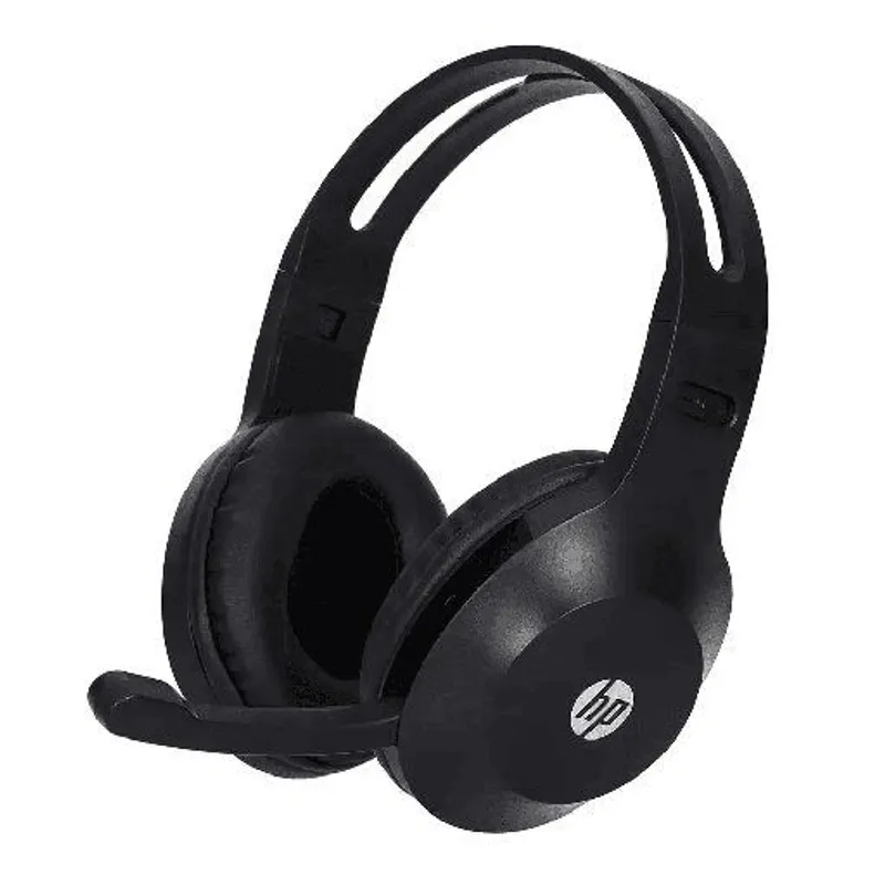 AUDIFONOS HP ESTEREO 3.5 mm TIPO CALL CENTER CON MICROFONO EXTERIOR 