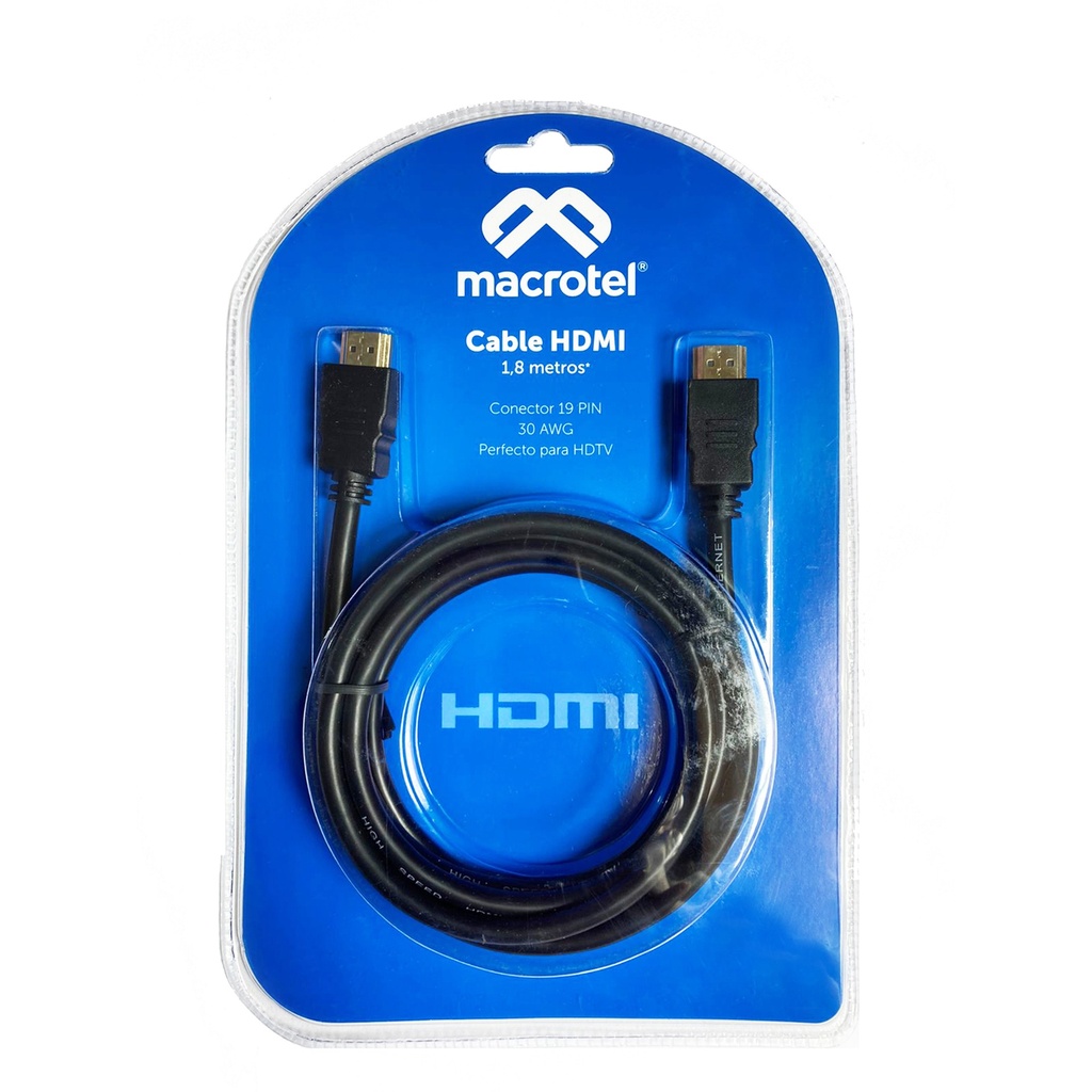 HDMI CABLE 1.8MT MACROTEL