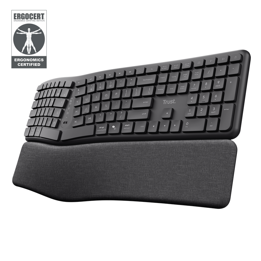 KEYRA ERGO MULTI WRLS KEYBOARD US