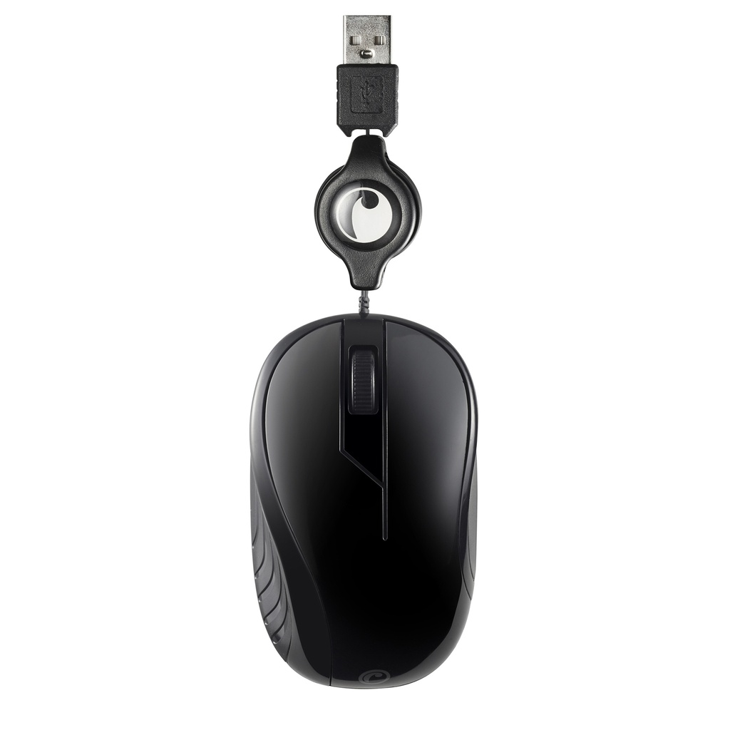 MOUSE OPTICO RETRACTIL COLOR NEGRO FIDDLER