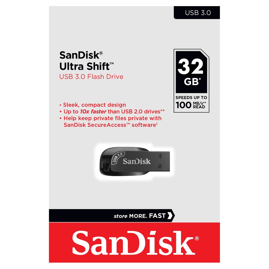 PENDRIVE USB ULTRA SHIFT 3.0 32GB SANDISK