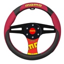 CUBRE VOLANTE MOMO 1 PIEZA NEGRO -ROJO