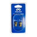 CONECTORES ATORNILLABLES RG-6 GOLD (2 UNIDS)