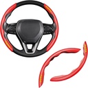 Cubre Volante  Grips de Agarre Fibra de Carbono Rojo MOMO 